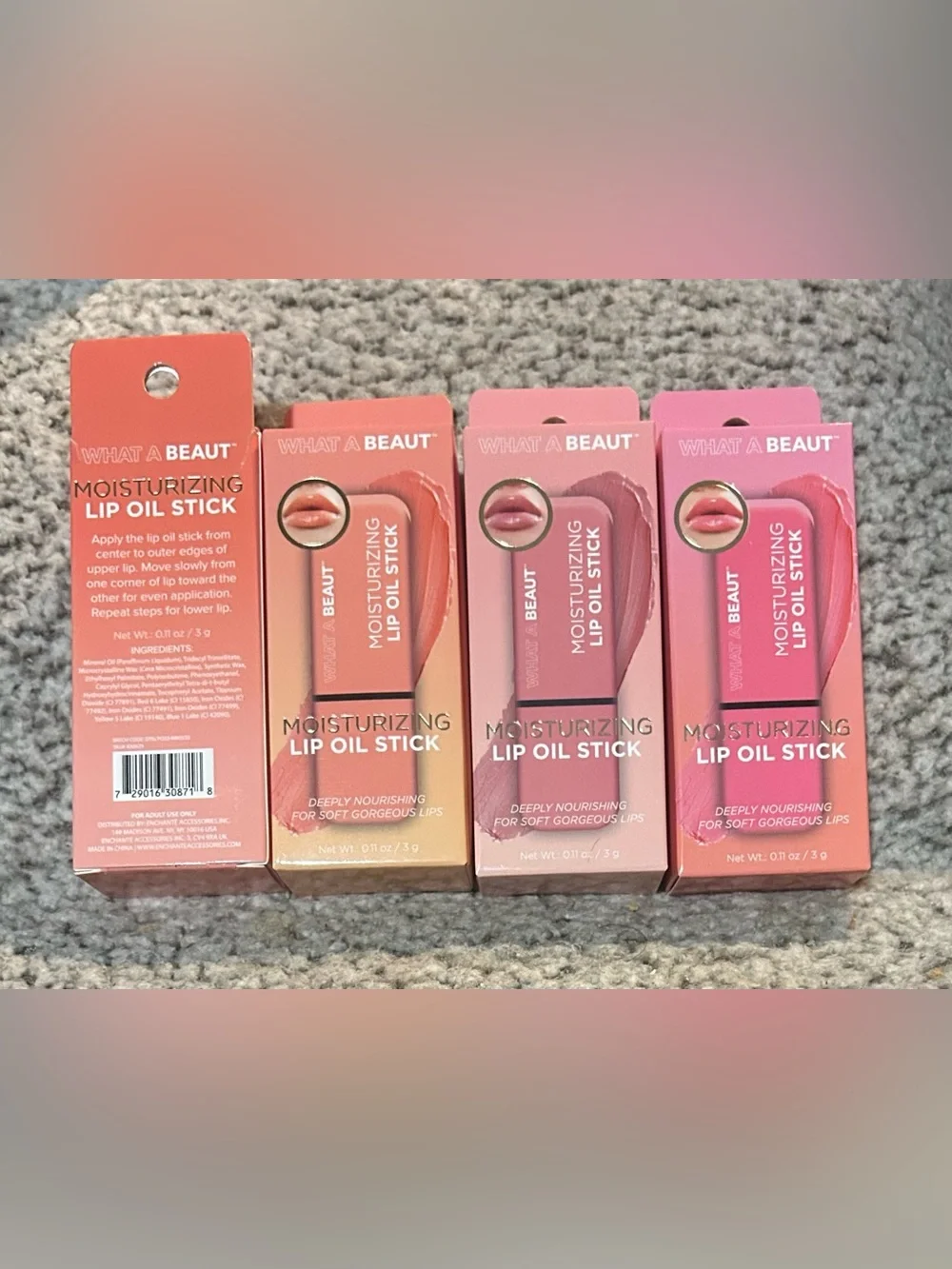 What A Beaut Moisturizing Lip Oil Sticks Collection - Set of 4